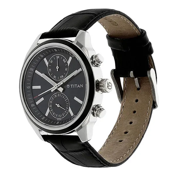 Đồng Hồ Nam Titan Neo 2 Gents Men's Watch Blue Dial 48mm 1733KL01 Màu Đen Bạc