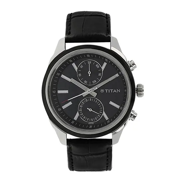 Đồng Hồ Nam Titan Neo 2 Gents Men's Watch Blue Dial 48mm 1733KL01 Màu Đen Bạc