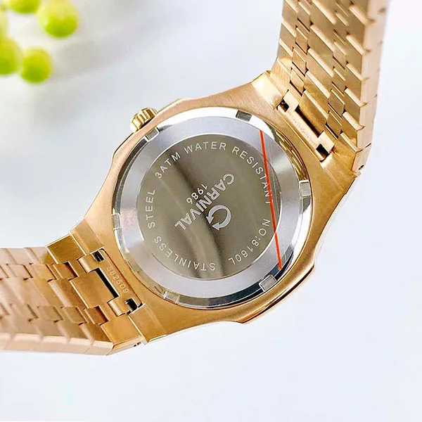 Đồng Hồ Nữ Carnival 8160L-VH-N2 Màu Vàng Nâu