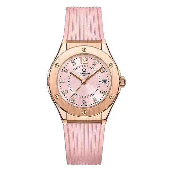 Đồng Hồ Nữ Carnival 8173L-VH-DCS-H Màu Hồng