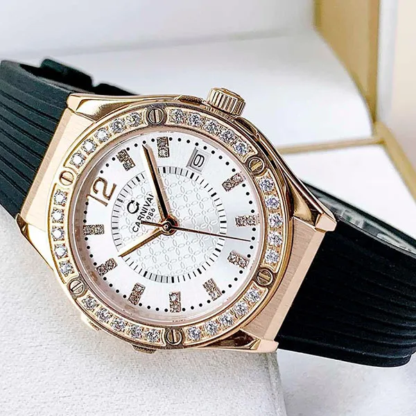 Đồng Hồ Nữ Carnival 8173L2-VH-DCS-T Màu Vàng Trắng