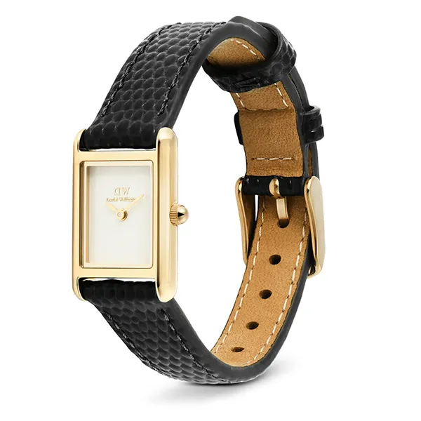Đồng Hồ Nữ Daniel Wellington Bound Mini Black Lizard Gold DW00100903 Màu Đen