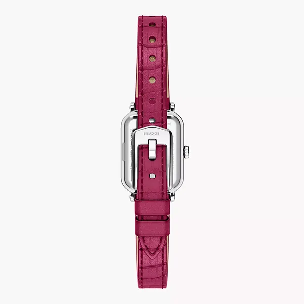 Đồng Hồ Nữ Fossil Raquel Mini Two Hand Pink Leather Watch ES5466 Màu Hồng Bạc