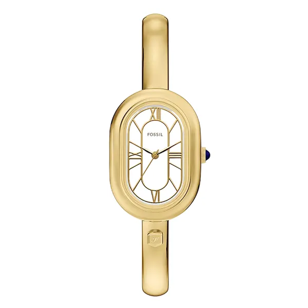 Đồng Hồ Nữ Fossil Sloan Three Hand Gold Tone Stainless Steel Watch Bangle ES5444 Màu Vàng Gold