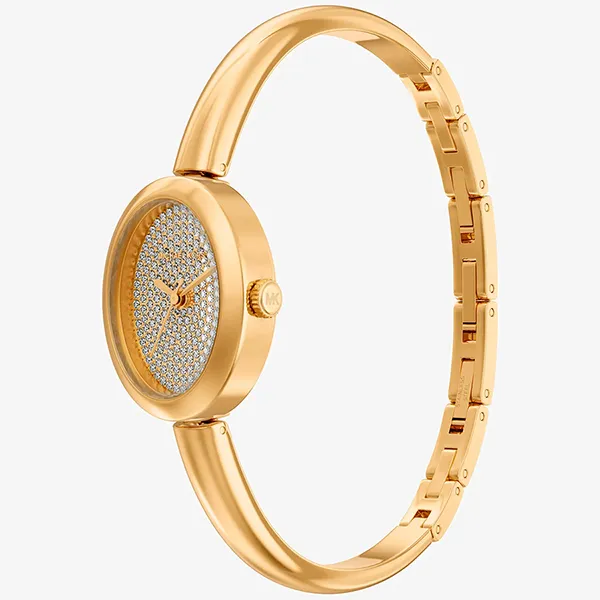 Đồng Hồ Nữ Michael Kors MK Petite Maude Gold-Tone Bangle Watch MK7593 Màu Vàng Gold