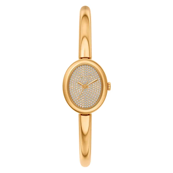 Đồng Hồ Nữ Michael Kors MK Petite Maude Gold-Tone Bangle Watch MK7593 Màu Vàng Gold