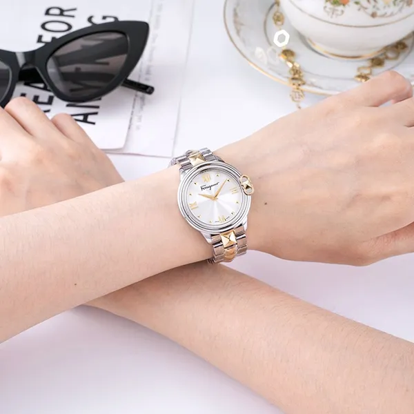 Đồng Hồ Nữ Salvatore Ferragamo Studmania SFMJ00422 Màu Bạc