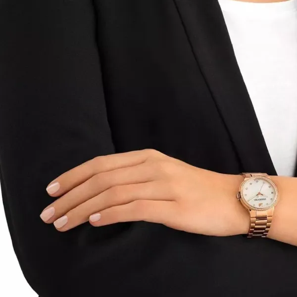 Đồng Hồ Nữ Swarovski City Mini Ladies Watch Màu Vàng Hồng