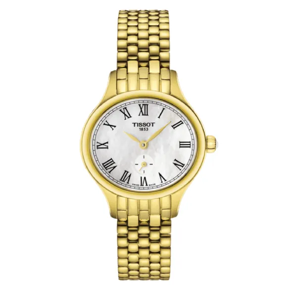 Đồng Hồ Nữ Tissot Bella Ora Piccola Ladies T103.110.33.113.00 Watch 27mm Màu Vàng