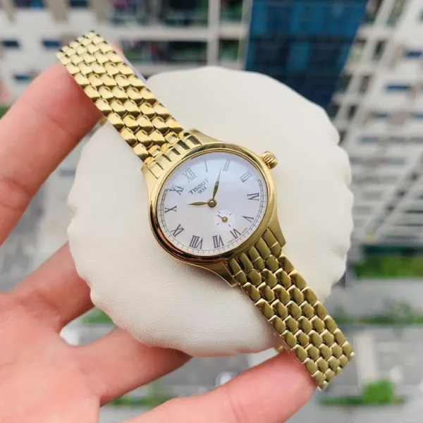 Đồng Hồ Nữ Tissot Bella Ora Piccola Ladies T103.110.33.113.00 Watch 27mm Màu Vàng