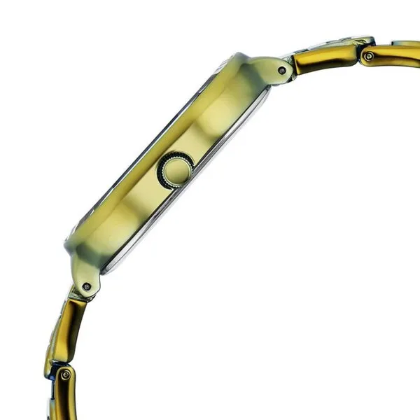 Đồng Hồ Nữ Titan Women's Raga Chic Watch With Metal Strap And Green Dial 2687QM01 Màu Vàng Đen