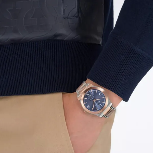 Đồng Hồ Nam Salvatore Ferragamo Watch Gancini Màu Demi (Vàng Hồng - Bạc)