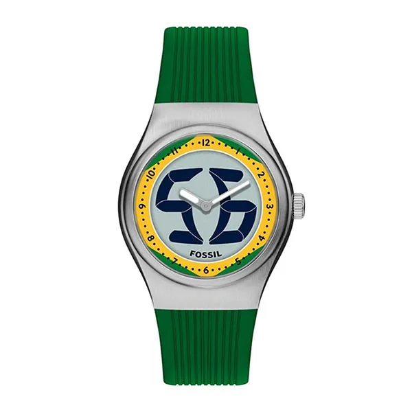 Đồng Hồ Unisex Fossil Archival Big Tic World Cup 40mm LE1243 Màu Xanh Lá