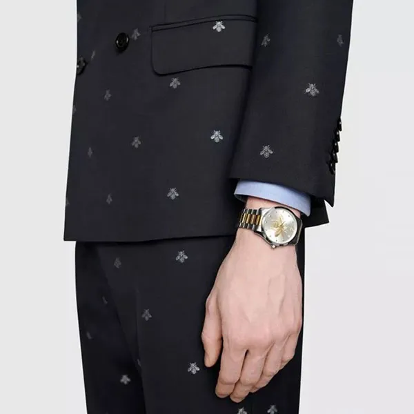 Đồng Hồ Unisex Gucci G-Timeless Watch 38mm Màu Bạc/ Vàng