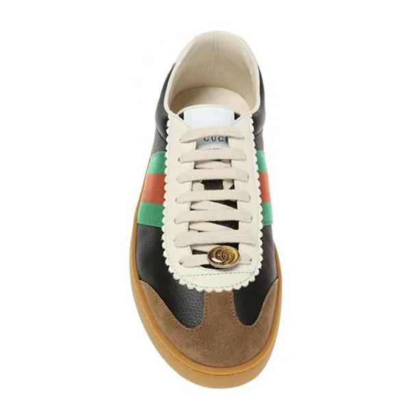 Giày Sneaker Nam Gucci Leather Web 521681-0PV20-2361 Phối Màu Size 39