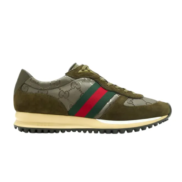 Giày Sneaker Nam Gucci Re-Motion 832461AAEW33041 Màu Xanh Rêu Size 39