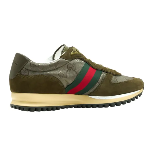 Giày Sneaker Nam Gucci Re-Motion 832461AAEW33041 Màu Xanh Rêu Size 39