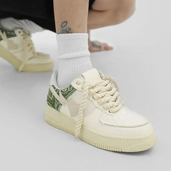 Giày Sneaker Unisex Cat & Sofa Green Milk AC197 Màu Trắng Xanh Size 41