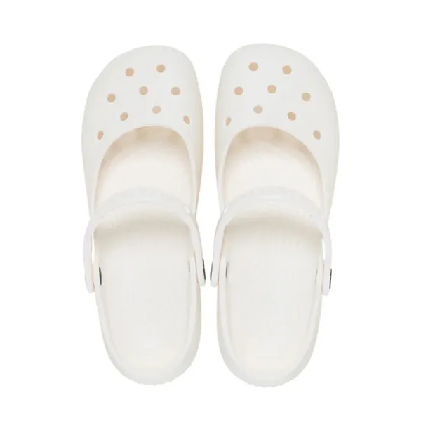 Giày Sục Bệt Nữ Crocs Classic Ballet 211994-0WV Màu Trắng Size 38-39