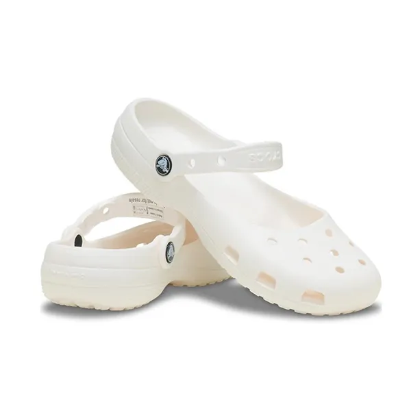 Giày Sục Bệt Nữ Crocs Classic Ballet 211994-0WV Màu Trắng Size 38-39