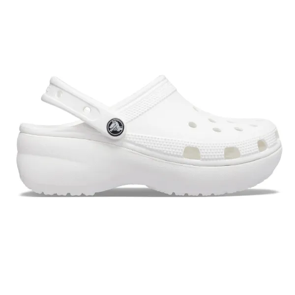 Giày Sục Nữ Crocs Clog Classic Platform - White U4CFCTW14U3 Màu Trắng Size 37-38