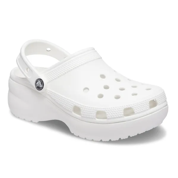 Giày Sục Nữ Crocs Clog Classic Platform - White U4CFCTW14U3 Màu Trắng Size 37-38