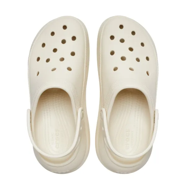 Giày Sục Crocs Clog Crush Classic - Bone 207521-2Y2 Màu Trắng Ngà Size 37-38
