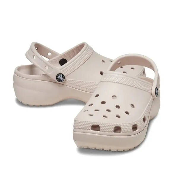 Giày Sục Nữ Crocs Classic Platform Quartz 206750-6UR Màu Hồng Nhạt Size W6
