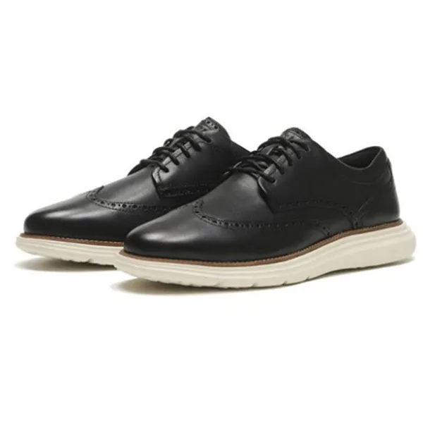 Giày Tây Nam Cole Haan Grand+ Ultra Wingtip Oxford C42298 Màu Đen Size 41
