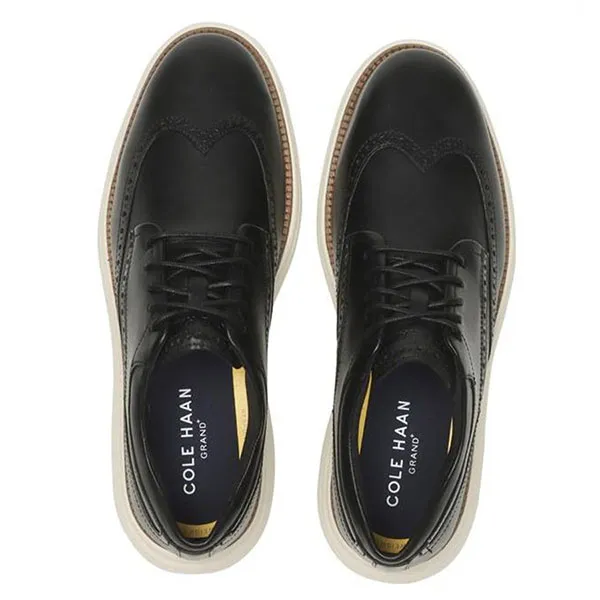 Giày Tây Nam Cole Haan Grand+ Ultra Wingtip Oxford C42298 Màu Đen Size 41