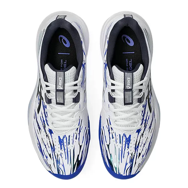 Giày Tennis/Pickleball Nam Asics Gel Challenger 15 Padel L.E 1041A555.100 Màu Trắng Xanh