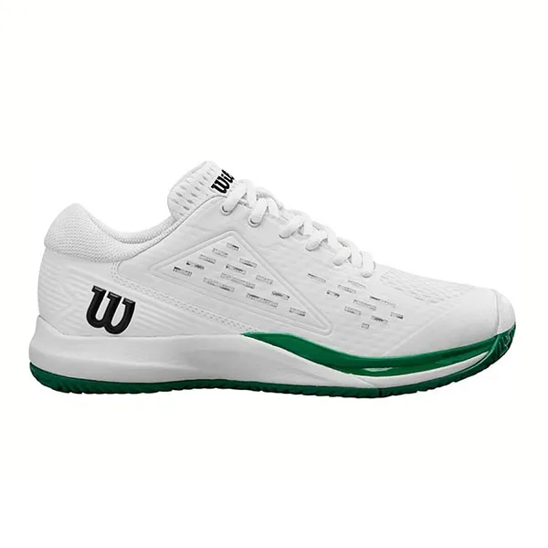 Giày Tennis/Pickleball Nam Wilson Rush Pro 4.5 Green WRS336600 Màu Trắng Xanh Size 42.5