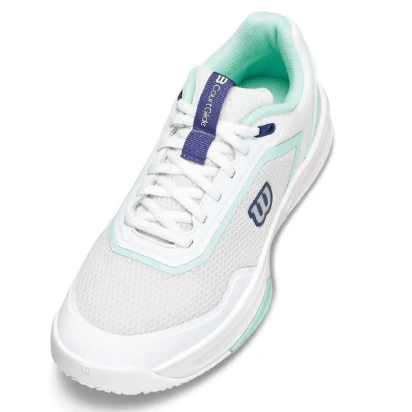Giày Tennis/Pickleball Wilson WRS340140 Courtglide Omni W Shoes Màu Trắng - Xanh Size 38.5