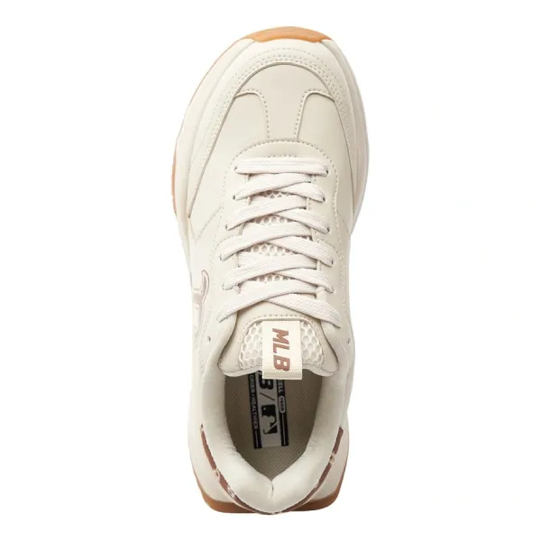 Giày Thể Thao MLB Korea Chunky Runner Classic Monogram Boston Red Sox Brown 3ASHCRM3N-43BRS Màu Trắng Size 230