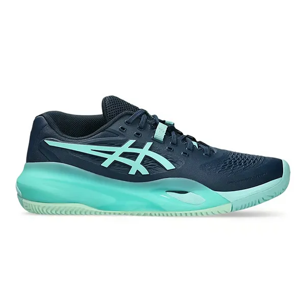 Giày Thể Thao Nam Tennis/Pickleball Asics Gel-Resolution X Clay Night Sky/Illuminate Mint 1041A485.404 Màu Xanh
