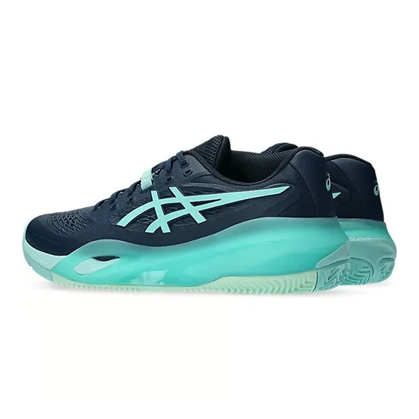 Giày Thể Thao Nam Tennis/Pickleball Asics Gel-Resolution X Clay Night Sky/Illuminate Mint 1041A485.404 Màu Xanh