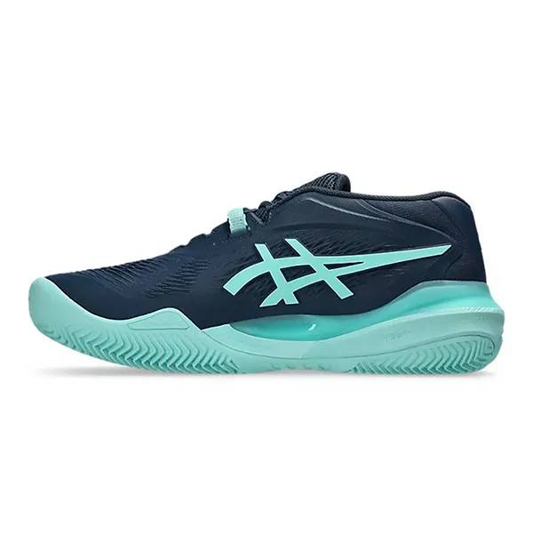 Giày Thể Thao Nam Tennis/Pickleball Asics Gel-Resolution X Clay Night Sky/Illuminate Mint 1041A485.404 Màu Xanh