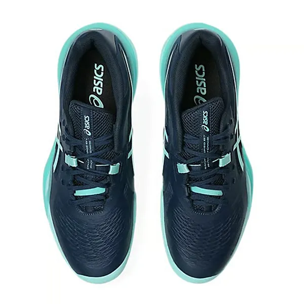 Giày Thể Thao Nam Tennis/Pickleball Asics Gel-Resolution X Clay Night Sky/Illuminate Mint 1041A485.404 Màu Xanh