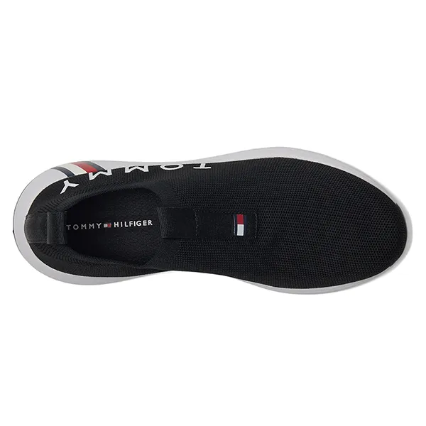 Giày Thể Thao Nữ Tommy Hilfiger Aliah Sneakers Màu Đen Size 36.5