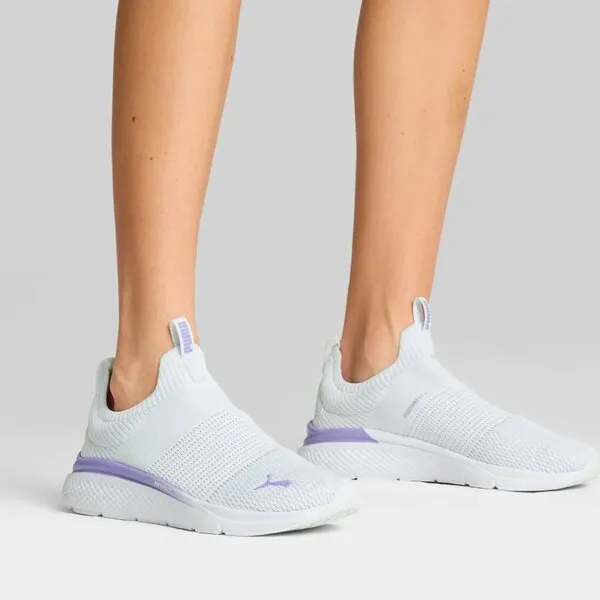 Giày Thể Thao Nữ Puma Women's Softtride Pro Echo Slip-On Running Shoe 309982_05 Màu Trắng Tím Size 36