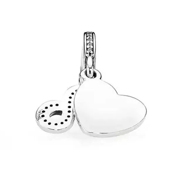 Hạt Vòng Charm Nữ Pandora Forever Friends Dangle Clear CZ 791948CZ Màu Bạc