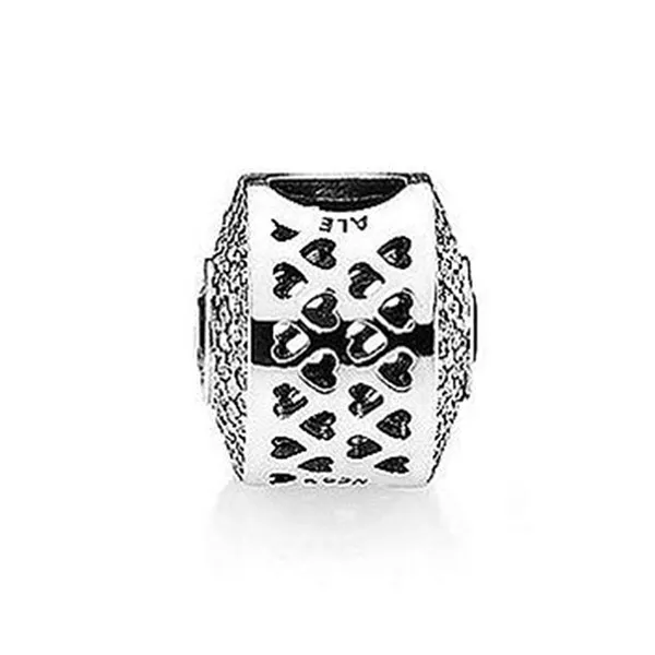 Hạt Vòng Charm Nữ Pandora Radiant Splendor With Blush Pink Crystal 791763NBP Màu Bạc Hồng