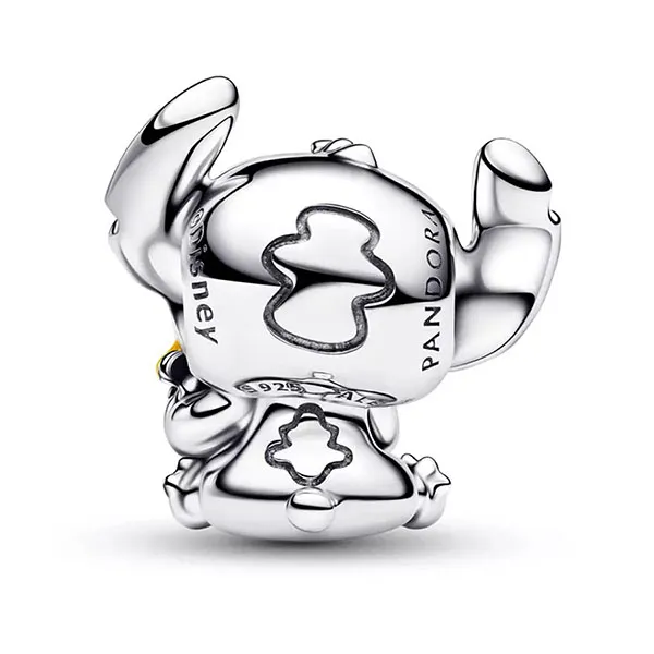 Hạt Vòng Charm Nữ Pandora Stitch And Scrump Mother's Day By Lilo & Stitch 794554C01 Màu Bạc Xanh