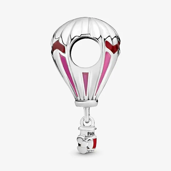 Hạt Vòng Charm Pandora Air Balloon With Pink And Red Enamel Sterling Silver 798055ENMX Màu Hồng/Bạc