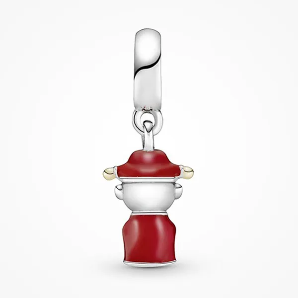 Hạt Vòng Charm Pandora Chinese God of Wealth Dangle 796565ENMX Màu Bạc/Đỏ