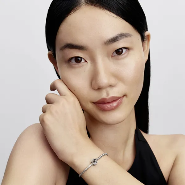 Hạt Vòng Charm Pandora Horse Openwork 794430C01 Màu Bạc