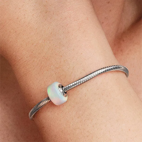 Hạt Vòng Charm Pandora Opalescent Charm 794245C01 Màu Xanh Gradient