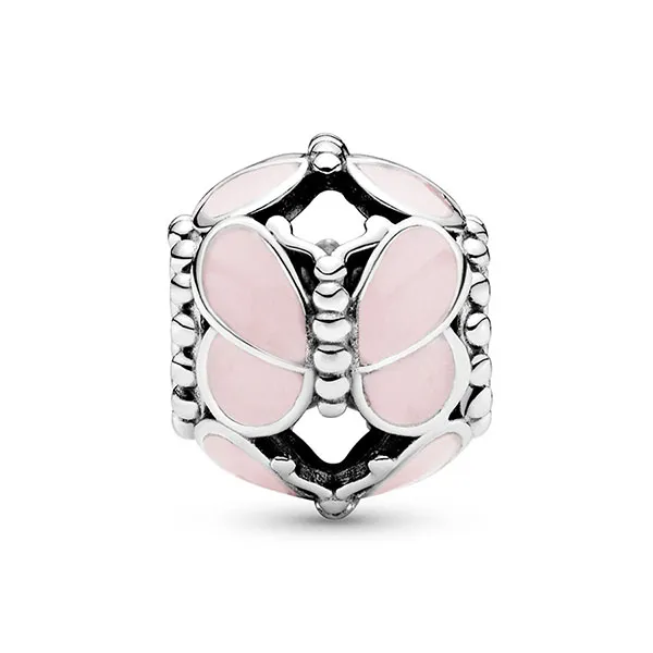 Hạt Vòng Charm Pandora Pink Butterfly Charm 797855EN160 Màu Hồng Bạc