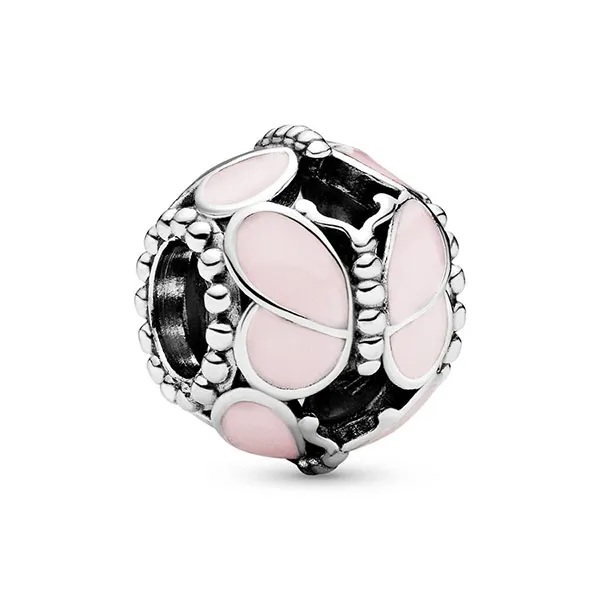Hạt Vòng Charm Pandora Pink Butterfly Charm 797855EN160 Màu Hồng Bạc