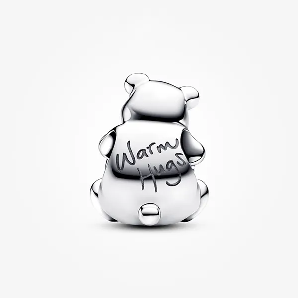 Hạt Vòng Charm Pandora Polar Bear Charm 793589C01 Màu Bạc